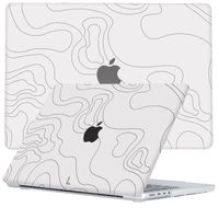 Lunso MacBook Pro 14 inch (2021-2023) cover hoes - case - Land Lines - thumbnail