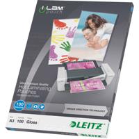 Leitz Lamineerfolie DIN A3 100 micron glanzend 100 stuk(s)