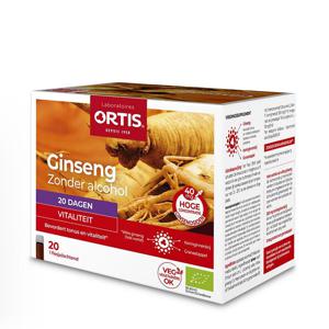 Ortis Ginseng Bio Z/alcohol 20x15ml