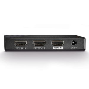 LINDY 2 Port HDMI 18G Splitter 2 poorten HDMI-splitter 3840 x 2160 Pixel Zwart