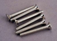 Screws, 4x30mm countersunk machine (6)