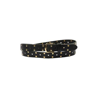 Pinned by K leren riem met studs zwart/goud