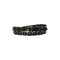 Pinned by K leren riem met studs zwart/goud