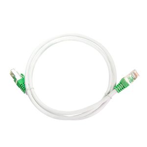 LogiLink RJ45 (cross) Netwerkkabel Aansluitkabel CAT 6 S/FTP 5.00 m Grijs Vlambestendig, Afscherming gevlochten, Afscherming totaal, Halogeenvrij, Pair