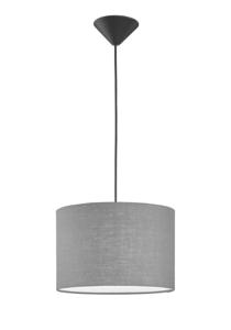 Fischer & Honsel Hanglamp Vigo grijze kap 60807