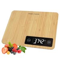 ProfiCook® 1271 Keukenweegschaal van 100% bamboe, digitale keukenweegschaal, meetbereik tot 5000 g, digitale keukenweegschaal met te bestellen maateenheden, lcd-display, tarra-functie, PC-KW 1271