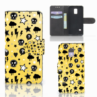 Telefoonhoesje met Naam Samsung Galaxy S5 Mini Punk Geel