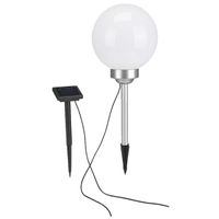 Solar tuinlamp/prikspot bol met roterende functie op zonne-energie 20 cm