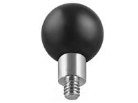 Ram Mounts motorfiets navigatiesysteem houder bal met 1/4 inch schroefdraad RAM-B-237U, uniseks, multifunctioneel, het hele jaar door, aluminium, zwart