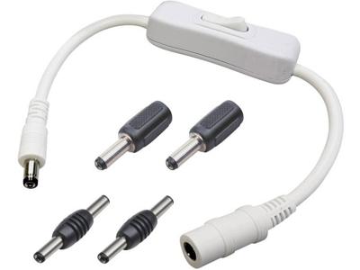 TRU COMPONENTS Laagspannings-verlengkabel Laagspanningsstekker - Laagspanningsbus 2.5 mm 5.5 mm 20.00 cm 1 stuk(s)