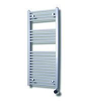 Sanicare elektrische design radiator 60x112cm zilvergrijs met thermostaat rechts chroom