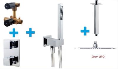 One-pack Inbouwthermostaat vierkant set 124 One-pack Inbouwthermostaat vierkant set 124