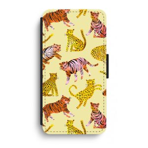 Cute Tigers and Leopards: iPhone XR Flip Hoesje