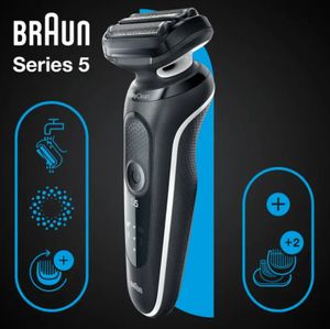 Braun Series 5 51-W1600s Scheerapparaat met scheerblad Zwart, Wit