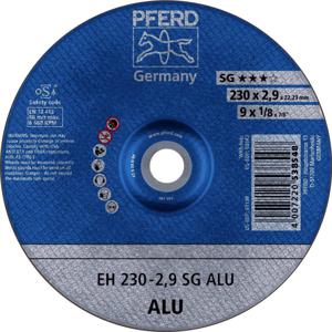 PFERD EH 230-2,9 SG ALU 61324323 Doorslijpschijf gebogen 230 mm 25 stuk(s) Aluminium, Non-ferrometaal