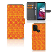 Motorola Moto G10 | G20 | G30 Telefoon Hoesje Batik Oranje