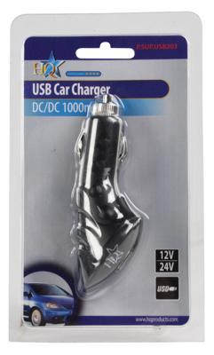 HQ P.SUP.USB203 oplader voor mobiele apparatuur Zwart Auto HQ P.SUP.USB203 oplader voor mobiele apparatuur Zwart Auto
