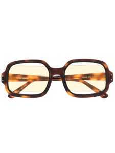 Henrik Vibskov lunettes de soleil Olga à effet écaille de tortue - Marron