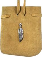 Suède Tasje Natural - Feather