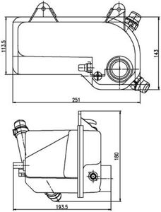 Expansietank, koelvloeistof CRT204000S