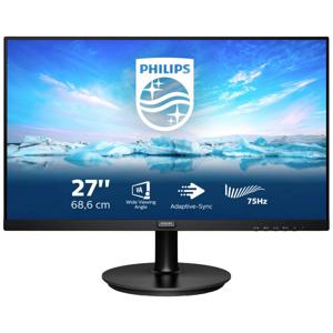 Philips Monitore 272V8LA/00 LCD-monitor Energielabel E (A - G) 68.6 cm (27 inch) 16:9 4 ms HDMI, USB-A, DisplayPort, DVI VA LCD