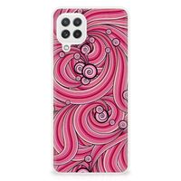 Samsung Galaxy A22 4G | M22 Hoesje maken Swirl Pink