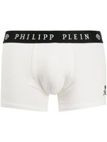 Philipp Plein boxer à logo brodé - Blanc