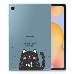 Samsung Galaxy Tab S6 Lite | S6 Lite (2022) Tablet Back Cover Cat Good Day