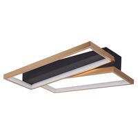 Highlight Plafondlamp Helios L 43 cm B 34 cm mat goud-zwart - thumbnail