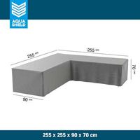 AquaShield loungesethoes L-vorm - 255x255x90xH70 cm - Leen Bakker - thumbnail