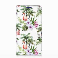 Samsung Galaxy S10e Hoesje maken Flamingo Palms - thumbnail