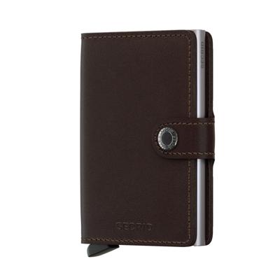 Secrid Miniwallet Original Portemonnee Bruin Echt leer