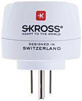 SKROSS 1.500203-E Europe to USA Internationale reisadapter - Shuko of Europese plug-in, US plug-out - Spanning en vermogen 100V - 1500W / 250V - 3750W. Bescherming tegen elektrische schokken,wit