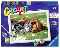 Ravensburger creart serie E sleeping cats and dogs - thumbnail