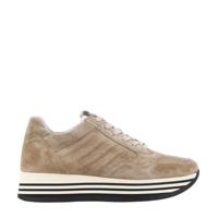 Via Vai 5209036 suède plateau sneakers taupe