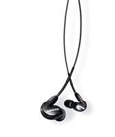 Shure SE215-K, In-ear hoofdtelefoon/oordopjes, zwart, premium, geluidsisolatie, ruisonderdrukking, één driver, verwisselbare kabel, dynamische bas