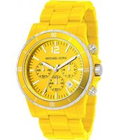 Horlogeband Michael Kors MK5274 Kunststof/Plastic Geel 20mm - thumbnail