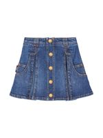 Balmain Kids jupe patineuse en jean - Bleu - thumbnail