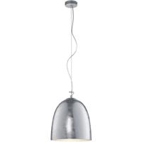 LED Hanglamp - Hangverlichting - Trion Onutia XL - E27 Fitting - 1-lichts - Ovaal - Mat Zilver - Aluminium