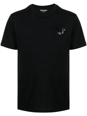 True Religion T-shirt met logoprint - Zwart