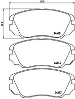 Remmenset, remschijf BREMBO, Remschijftype: Binnen geventileerd, Inbouwplaats: Achteras: , u.a. für Vauxhall, Opel, Chevrolet - thumbnail