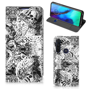 Mobiel BookCase Motorola Moto G Pro Skulls Angel