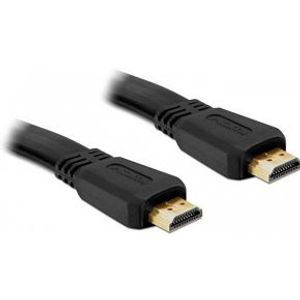 Delock 82672 Kabel High Speed HDMI met Ethernet - HDMI A male > HDMI A male plat 5 m