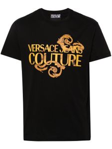 Versace Jeans Couture t-shirt en coton à logo imprimé - Noir