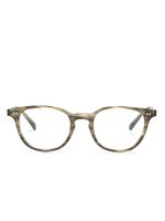 Oliver Peoples lunettes de vue Sadao à monture ronde marbrée - Vert