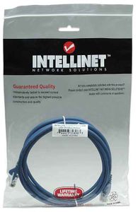 Intellinet 318983 RJ45 Netwerkkabel, patchkabel CAT 5e U/UTP 2.00 m Blauw 1 stuk(s)