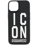 DSQUARED2 coque d'iPhone 14 Icon à logo imprimé - Noir