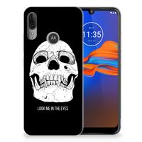 Silicone Back Case Motorola Moto E6 Plus Skull Eyes