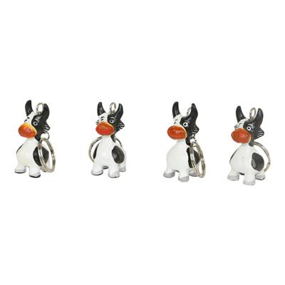 Houten Sleutelhangers Koeien (Set van 4) Houten Sleutelhangers Koeien (Set van 4)