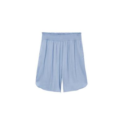 Mango high waist wide leg korte broek lichtblauw